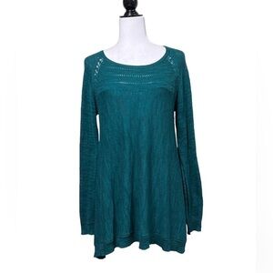 Anthropologie Knitted & Knotted Long Sleeve Tunic Top